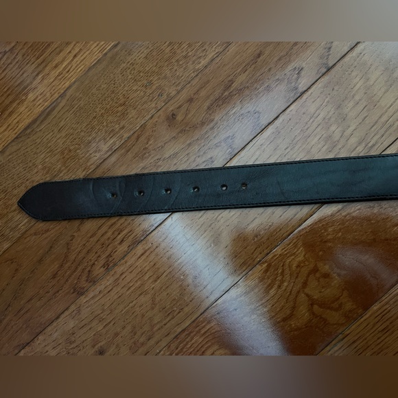 Chocolate brown leather belt with ❤️Heart buckle - Picture 4 of 5